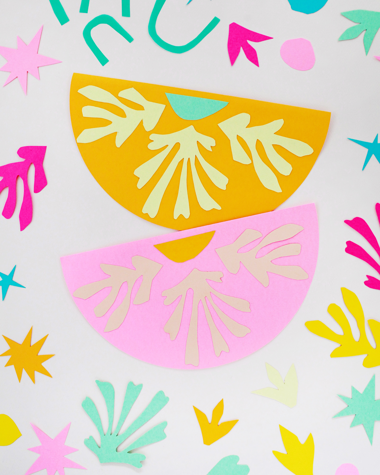 DIY Matisse-Inspired Cut Paper Garland