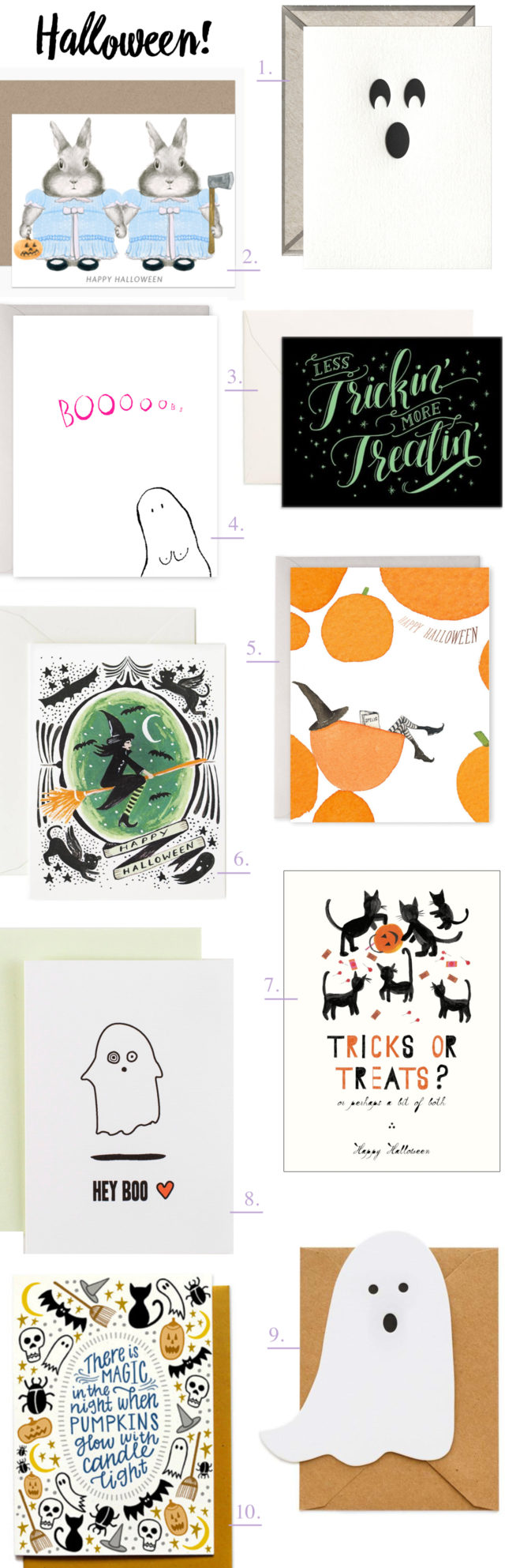 Seasonal Stationery Halloween Cards