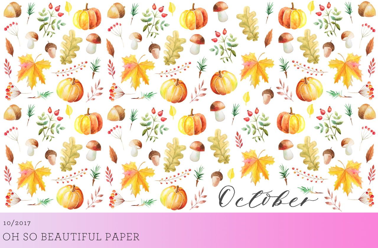 Autumn Watercolor Wallpaper