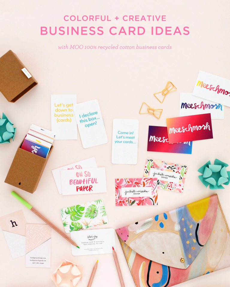 Colorful and Creative Business Cards with MOO Cotton Business Cards