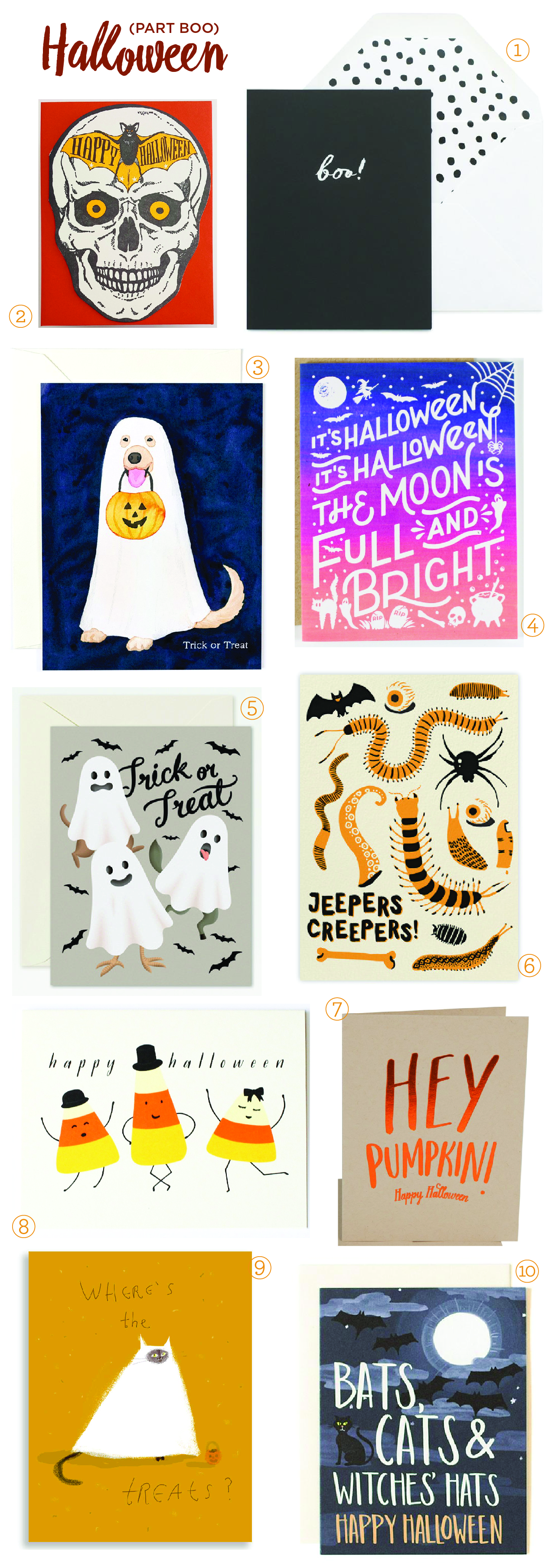 Seasonal Stationery Halloween Cards Part Boo