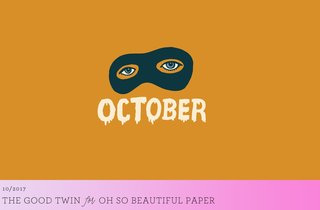 October Mask Wallpaper by the Good Twin