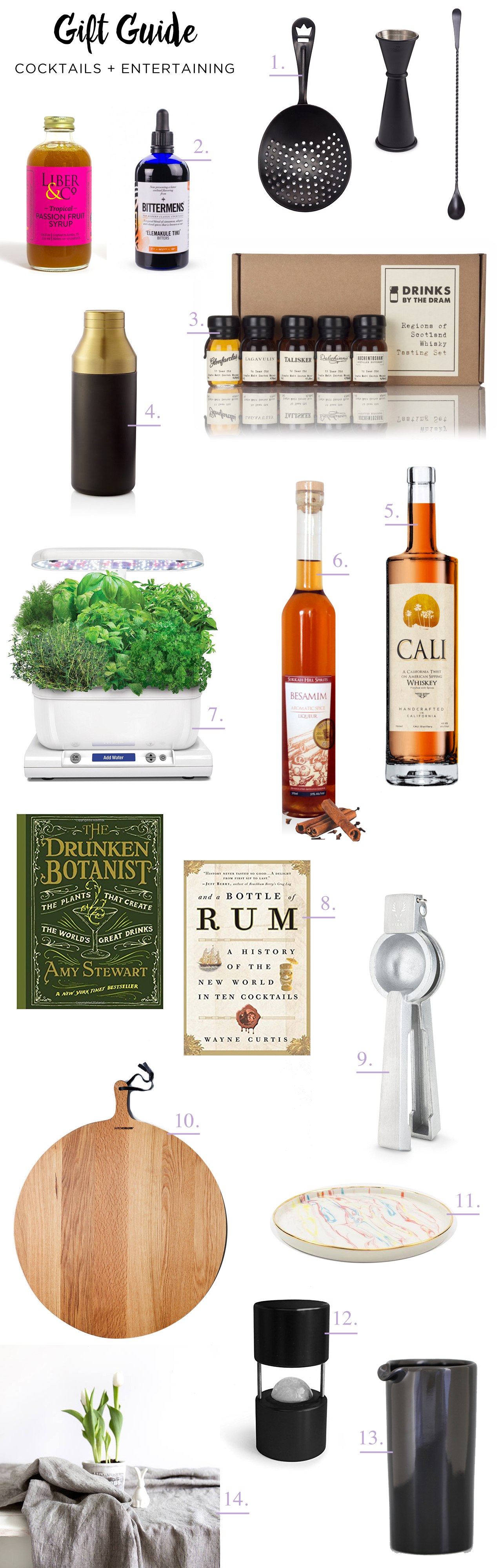 2017 Gift Guide: Cocktails and Entertaining