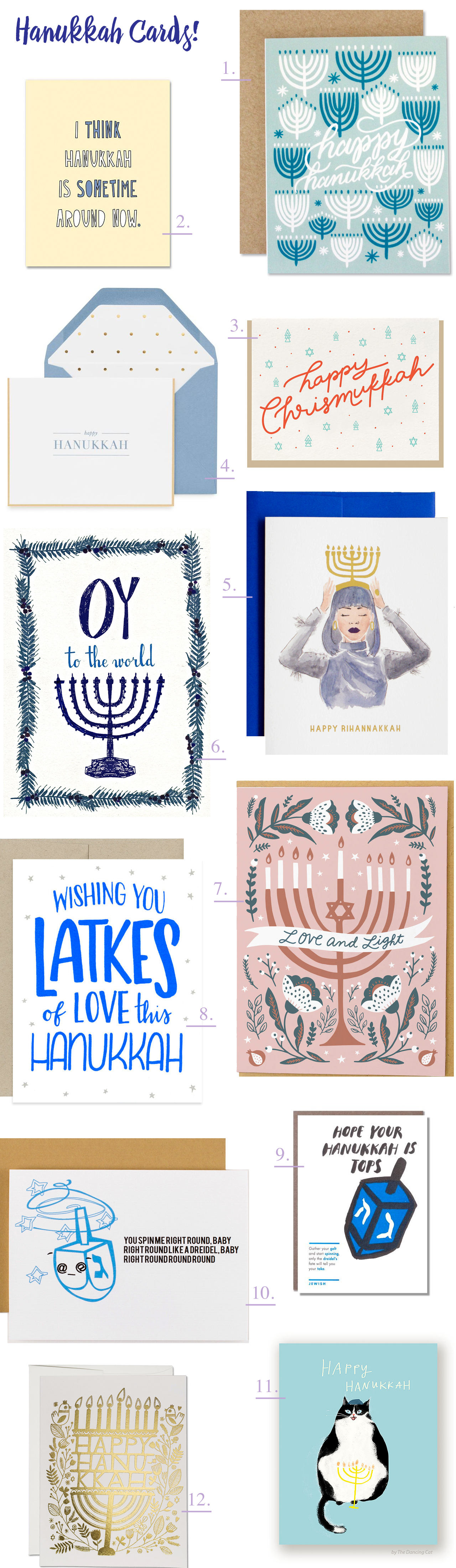 Beautiful Hanukkah Cards