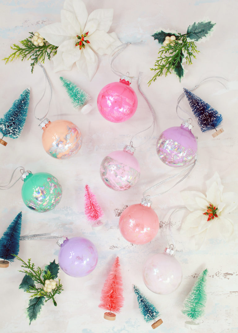 DIY Hologram Foil Ornaments