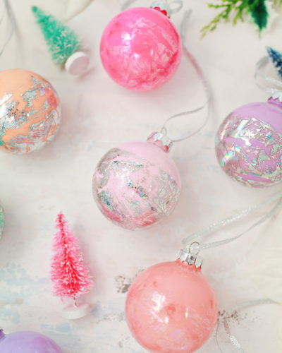 DIY Hologram Foil Ornaments