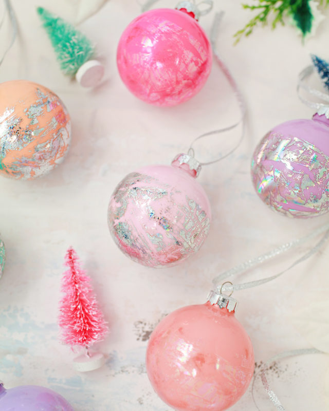 DIY Hologram Foil Ornaments