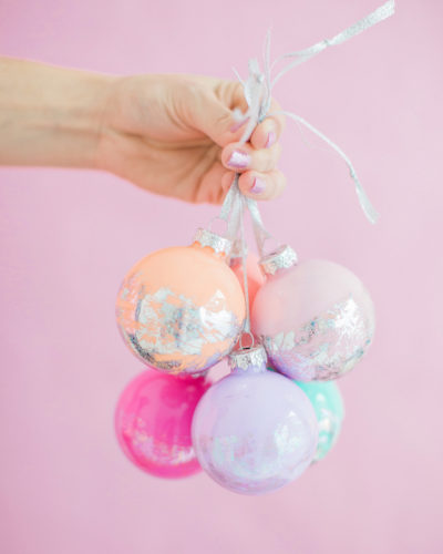 DIY Hologram Foil Ornaments