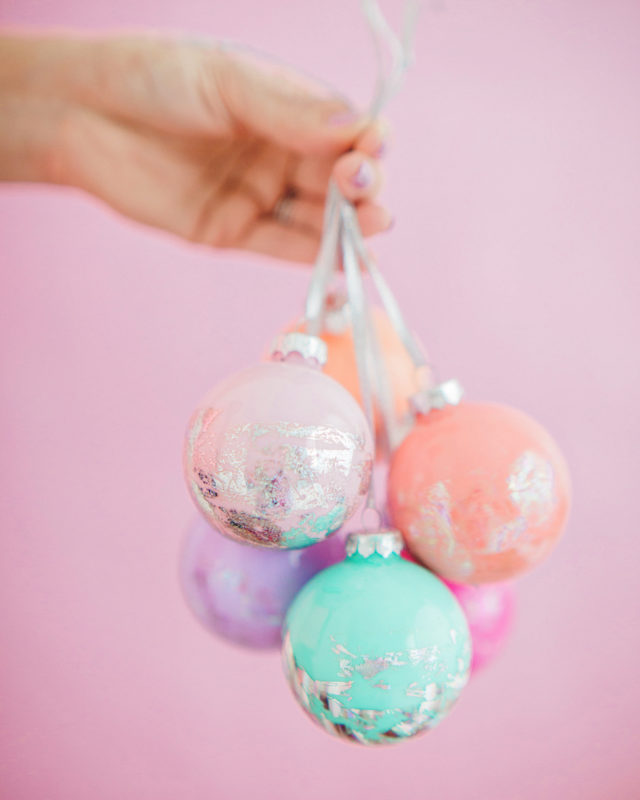 DIY Hologram Foil Ornaments