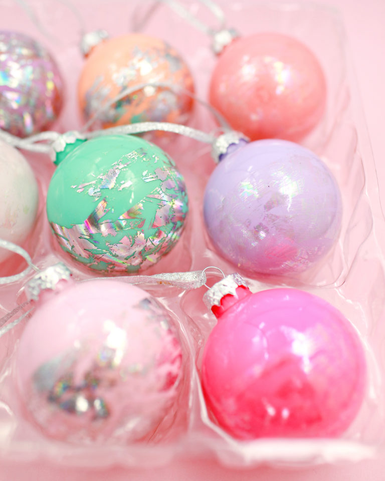 DIY Hologram Foil Ornaments