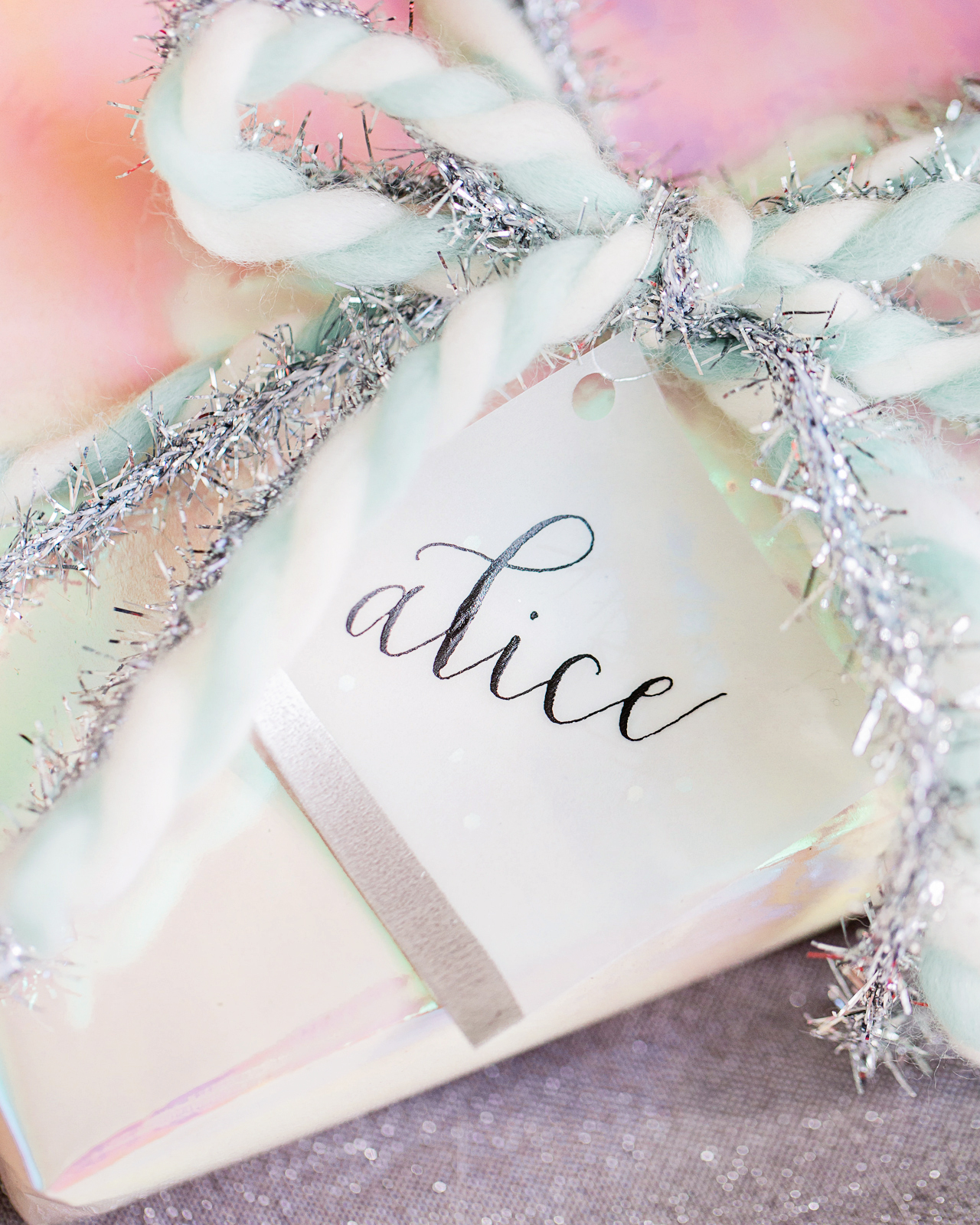 DIY Vellum Gift Tags with Gold and Silver Leaf