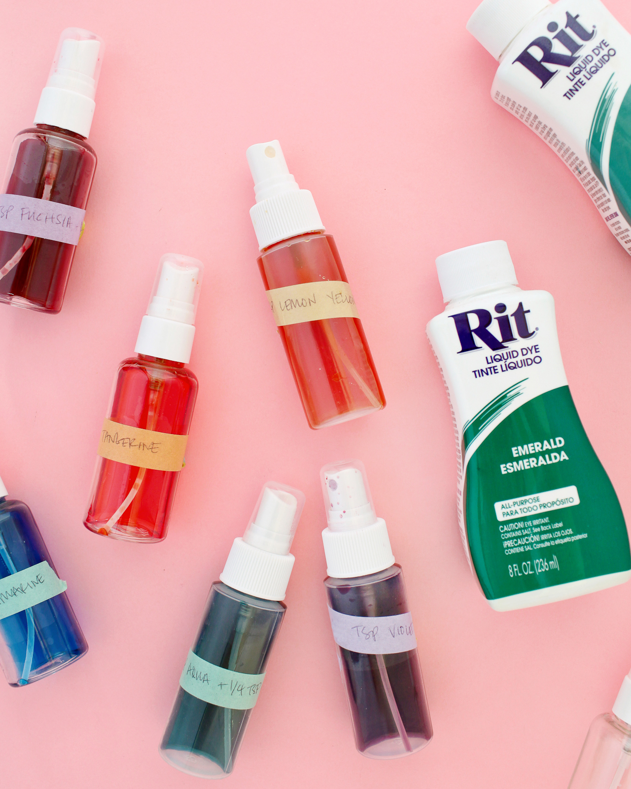 DIY Rainbow Watercolor Backdrop with Rit All-Purpose Dye