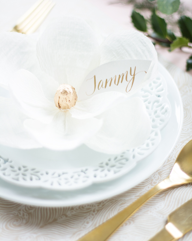 Paper Flower Place Card