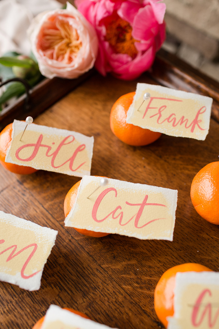 Citrus Wedding Inspiration / Oh So Beautiful Paper