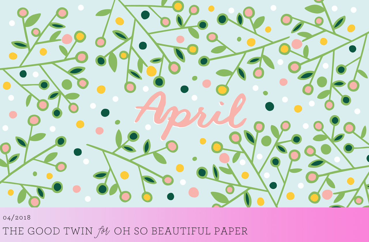 April Flowers Illustrated Wallpaper / The Good Twin for Oh So Beautiful Paper