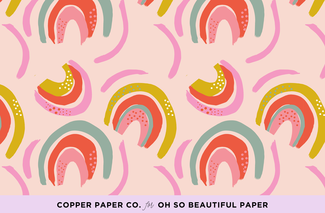 Illustrated Wallpaper by Copper Paper Co. for Oh So Beautiful Paper