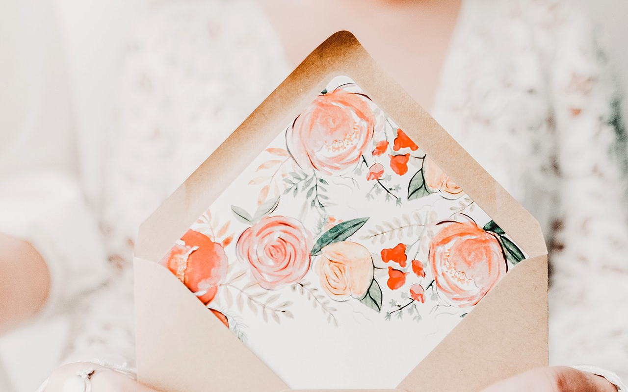 Vibrant Floral Summer Wedding Invitations by Wide Eyes Paper Co.