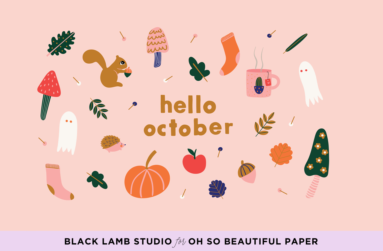 October Wallpaper / Black Lamb Studio