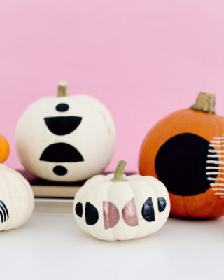 DIY Block Printing Inspired Pumpkins