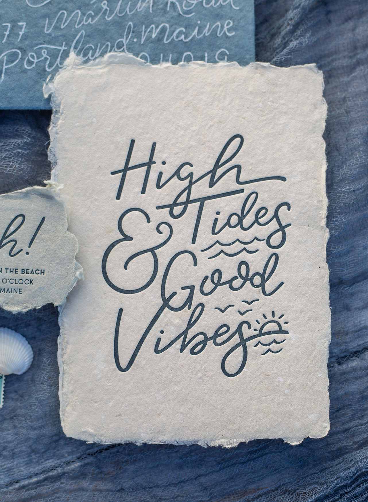 Seaside Brunch Invitations by The Chatty Press