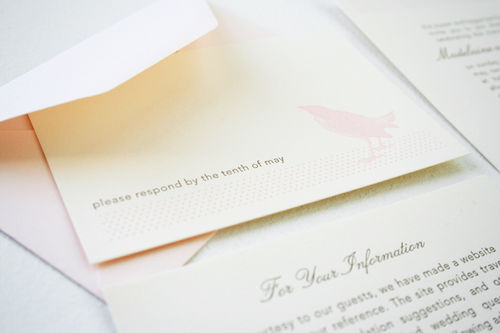 pink-bird-silhouette-letterpress-wedding-invitations