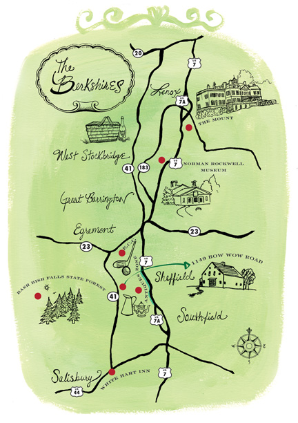 Kristine Lombardi Berkshires Map