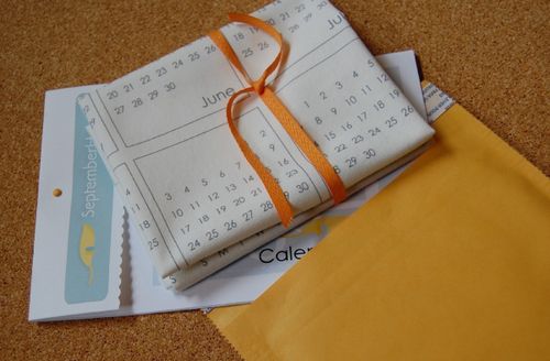 Embroidered Fabric Calendar