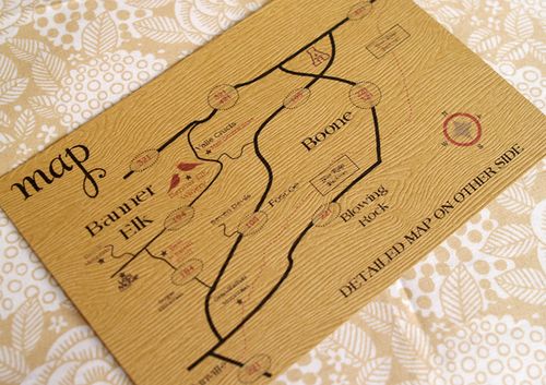Woodgrain Letterpress Invitation Map Enclosure Woodgrain Letterpress Invitation Map Enclosure