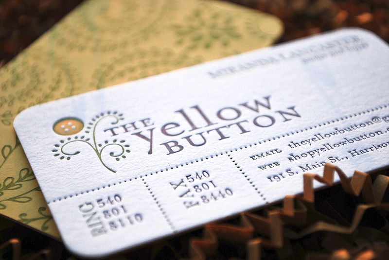 Yellow-button-letterpress-cards4