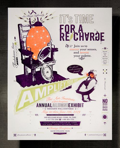 Recharge-letterpress-poster