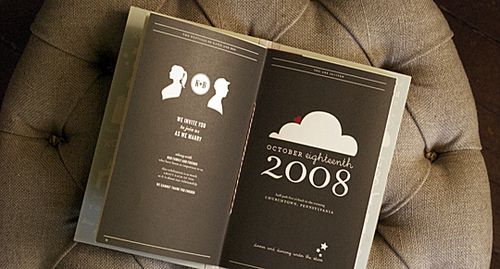 Beautiful-paper-silhouette-wedding-invitation-booklet