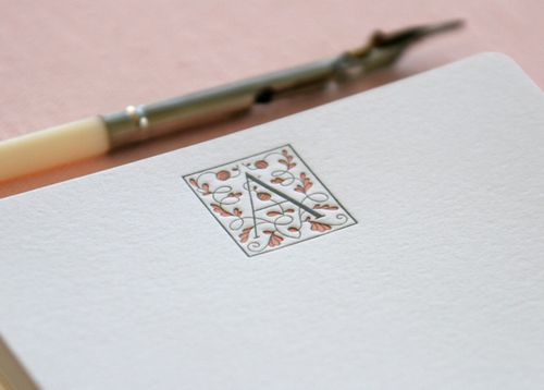 Delphine-initial-letterpress-cards-a