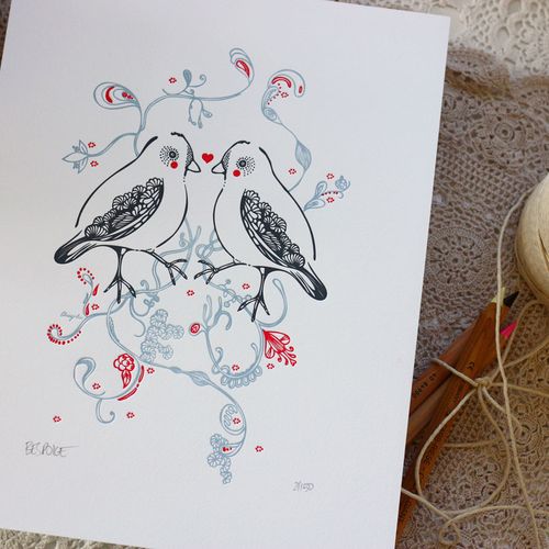Letterpress-lovebirds-illustration