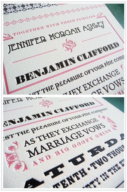 Pink-Black-Typography-Letterpress-Invitation-Detail