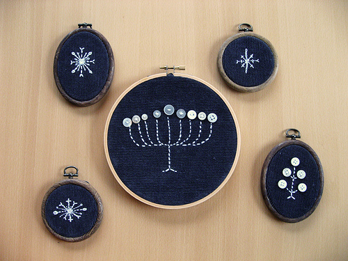 Embroidered-menorah