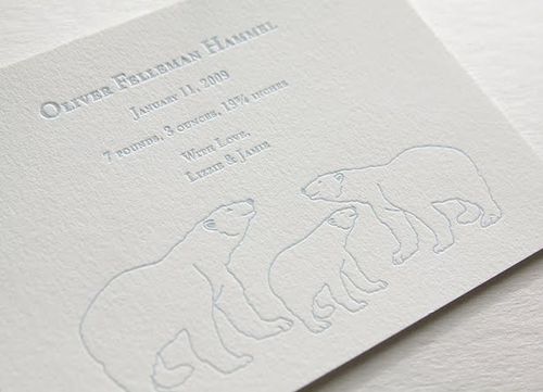 Ink-wit-pink-bears-letterpress-baby-announcement