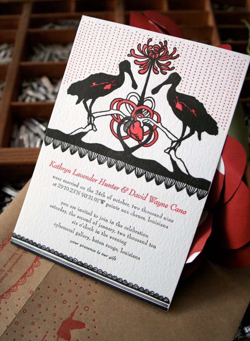 Spoonbill-Bird-Letterpress-Wedding-Invitation