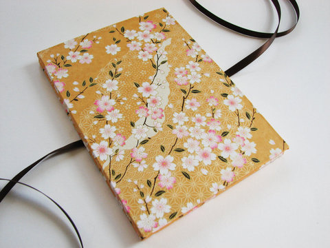 Campbell-raw-press-photo-album-yellow-japanese-floral