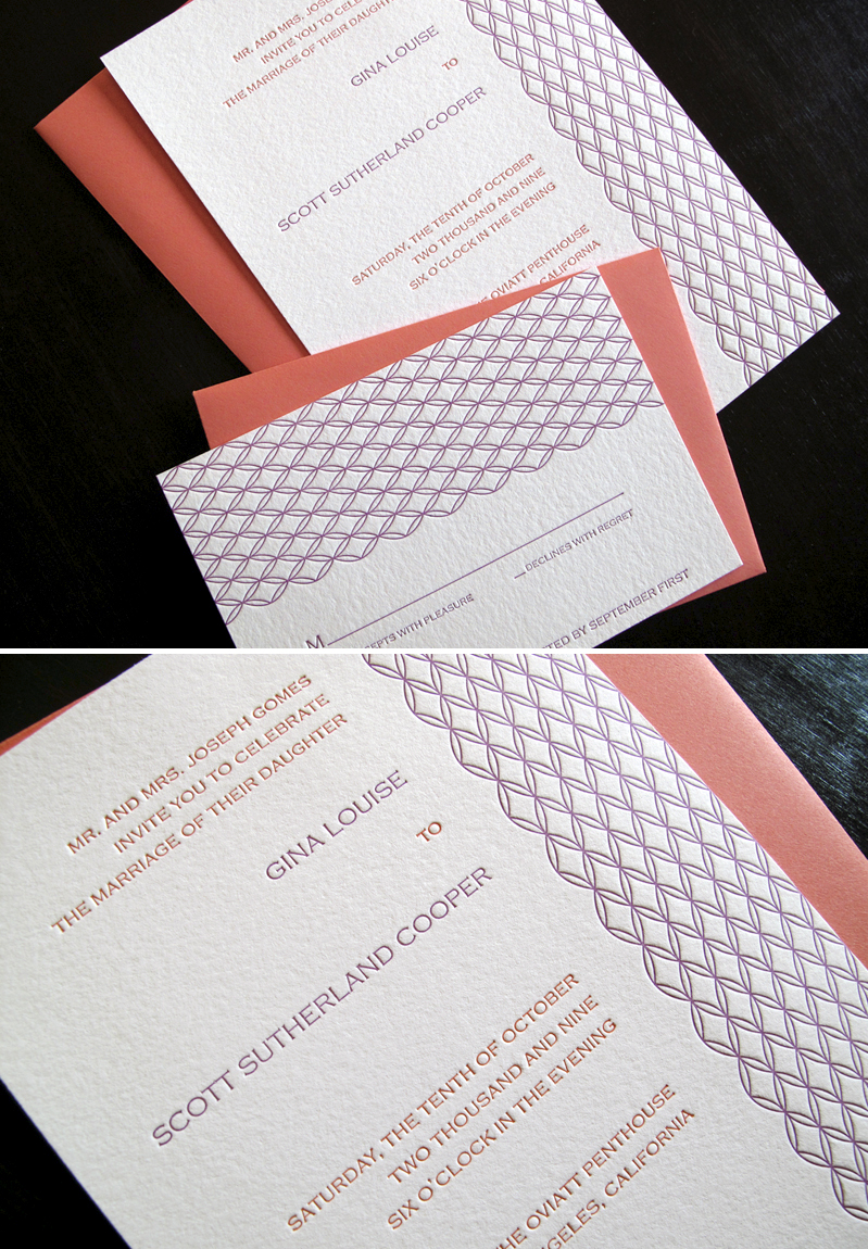 Anemone-Letterpress-Red-Purple-Marquis-Pattern-Wedding-Invitation