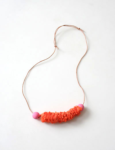 Paper-garland-necklace-orange