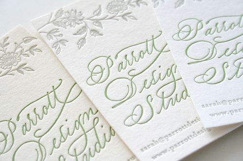 Calligraphy-vertical-business-cards