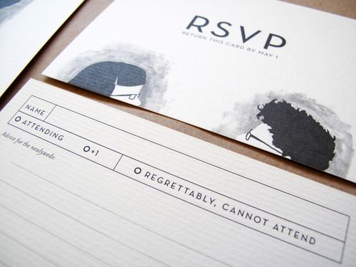 Black-white-quirky-illustrated-wedding-invitations-RSVP