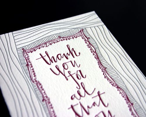 Typography-thank-you-card